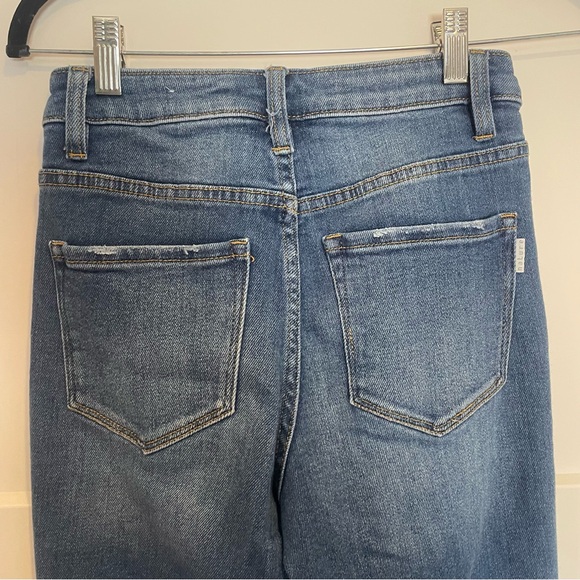 Nature Denim- SZ 3/25 High Rise Flare Raw Hem - Picture 5 of 13